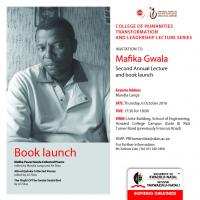 Mafika Gwala Second Annual Lecture and Book Launch