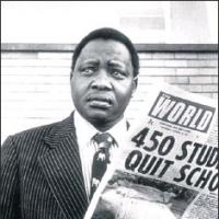 Percy Qoboza with The World newspaper, of which he was editor