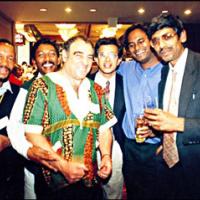 With Ronnie Kasrils and other ANC members - ANC 1994 victory celebration