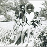 With parents, Nora and Ganese Govender and his brother, Deena - Umzinto