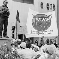NEHAWU protest, Johannesburg, 1990