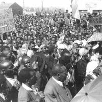 Protest march against forced removals from Sophiatown to Soweto