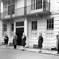 Dadoo and members of the Anti-Apartheid League 