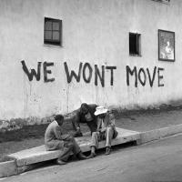 Sophiatown We won't move graffiti