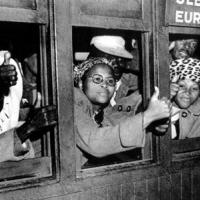 Members of the South African Defiance Campaign arrive in Cape Town
