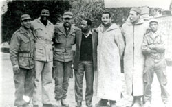 Nelson Mandela, second from left, with members of the National Liberation Front in Algeria, 1962